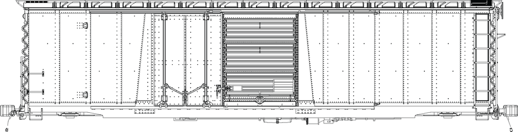 RES75050-00  Omaha 50' Combo 15-2 boxcar, BC-50-5, Undec Kit