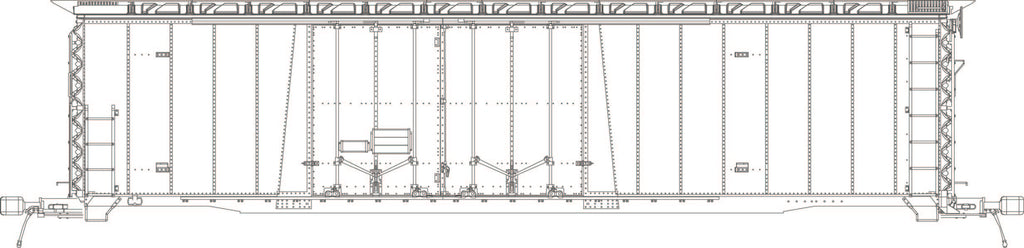 25000 ATSF Topeka built Fe-34 50' XM Double Plug 15-6 Door, undec kit