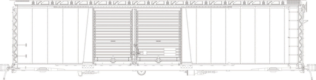 RES70500-01 St. Cloud built  50' XM 15-0 Double-slider offset, Undec Kit (Wood floor)