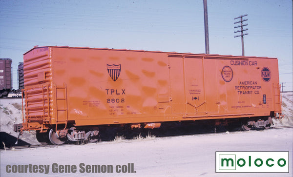 13034  TPLX repaint STL 12-70, GA 50' RBL Sill 1 10'6" Offset Door Narrow Rods