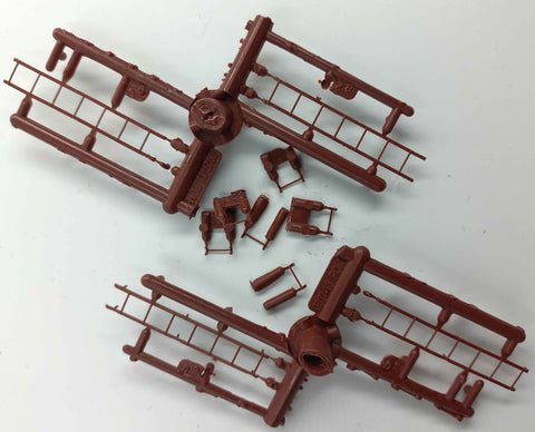 LD-0702 SPSBR  St. Cloud style Ladder-Grabs kit - SP&S Metallic Brown (to do 1 car)