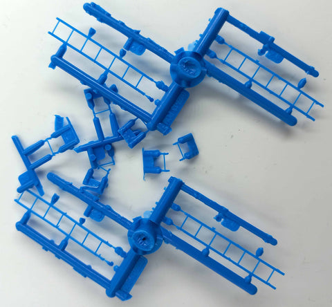 LD-0702 SYBLU  St. Cloud style Ladder-Grabs kit - GN Big Sky Blue (to do 1 car)