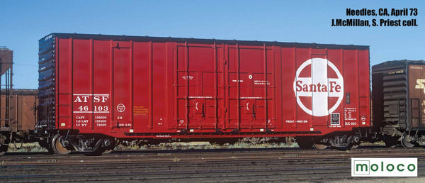 DEP60002  ATSF ALT Delivery 3-73, Bx-163 ACF 50' Hi-cube non-Waffle, 8+8 plug door