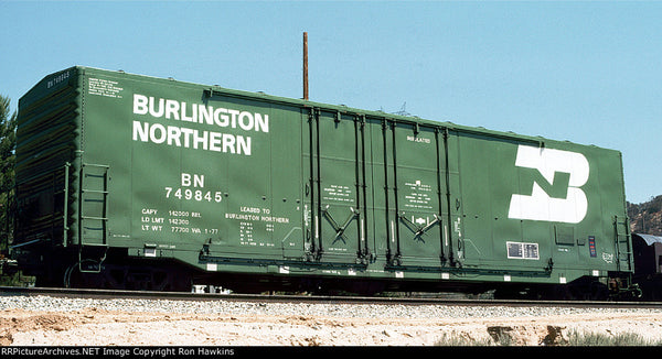 RES68123 BN WA Repaint 1977, USRE 50' RBL, 14-0 Double-plug Non-over. roof