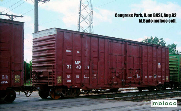 DEP61501  MP 100t MOD UP.DES.7-88, ACF 50' Hi-cube Ext. Post 1971 Waffle, 8+8 plug door