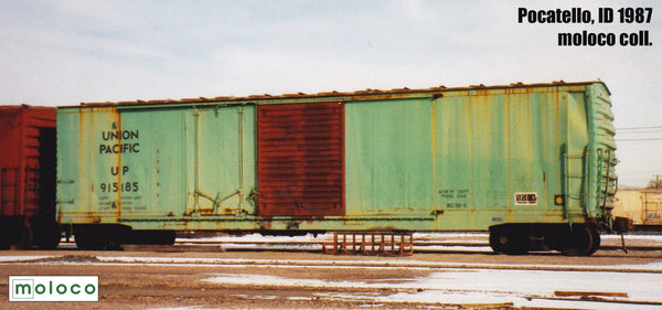 75057  Omaha 50' Combo 15-2 boxcar, BC-50-5, MofW...Quartz Green scheme 1-82