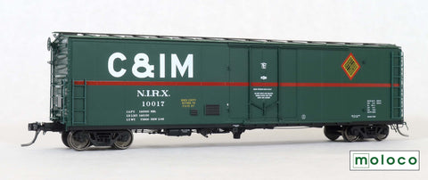 51003 (2nd run) NIRX (C&IM leased) Delivery '62, PCF 50' RBL Plt B 10-0 Offset Door, DF-B Bulkheads