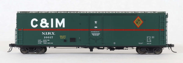 51003 (2nd run) NIRX (C&IM leased) Delivery '62, PCF 50' RBL Plt B 10-0 Offset Door, DF-B Bulkheads