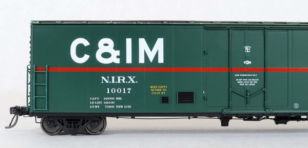 51003 (2nd run) NIRX (C&IM leased) Delivery '62, PCF 50' RBL Plt B 10-0 Offset Door, DF-B Bulkheads