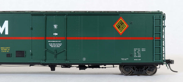 51003 (2nd run) NIRX (C&IM leased) Delivery '62, PCF 50' RBL Plt B 10-0 Offset Door, DF-B Bulkheads