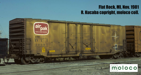 RES68124 DT&I Del. 11-68 air-pak, ACF 50' RBL, 14-0 Double-plug Non-over. roof