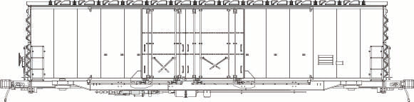 RES68100-00 UNDEC kit, ACF-EP-USRE 50' Boxcar 14-0 Double plug Over. Roof