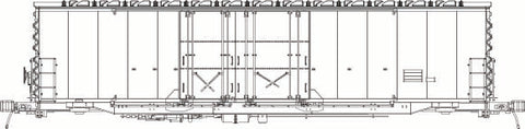 RES68100-00 UNDEC kit, ACF-EP-USRE 50' Boxcar 14-0 Double plug Over. Roof