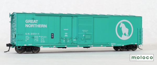 70534-01 GN 36511 St. Cloud built  50' XM Combo 14-0 Dr. Repaint Glacier Green Big Sky Blue