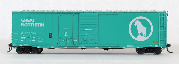 70534-01 GN 36511 St. Cloud built  50' XM Combo 14-0 Dr. Repaint Glacier Green Big Sky Blue