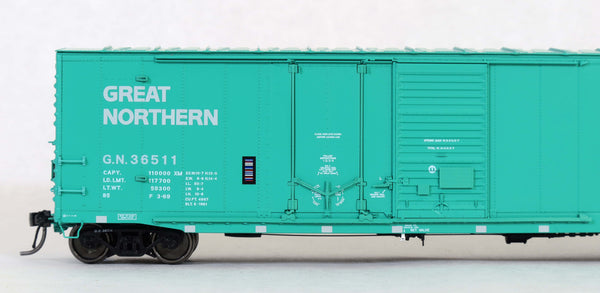 70534-01 GN 36511 St. Cloud built  50' XM Combo 14-0 Dr. Repaint Glacier Green Big Sky Blue