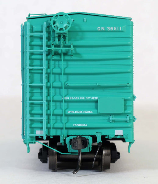 70534-01 GN 36511 St. Cloud built  50' XM Combo 14-0 Dr. Repaint Glacier Green Big Sky Blue