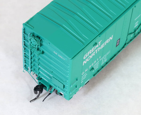 70534-01 GN 36511 St. Cloud built  50' XM Combo 14-0 Dr. Repaint Glacier Green Big Sky Blue
