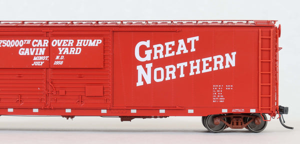 70575-01 St. Cloud painted 6-1958, 50' XM 15-0 Double-slider offset, Gavin Yard, 750,000th CAR OVER HUMP