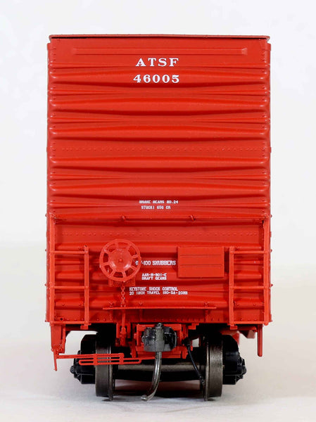 DEP60011-01  ATSF 46005 Red repaint TS.10.80, Bx-154 ACF 50' Hi-cube non-Waffle, 8+8 plug door