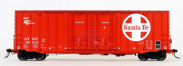 DEP60011-02  ATSF 46014 Red repaint TS.1.80, Bx-154 ACF 50' Hi-cube non-Waffle, 8+8 plug door
