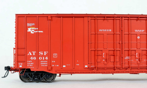 DEP60011-02  ATSF 46014 Red repaint TS.1.80, Bx-154 ACF 50' Hi-cube non-Waffle, 8+8 plug door