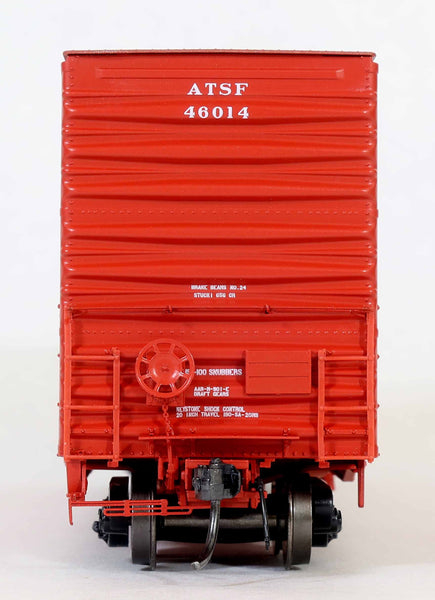 DEP60011-02  ATSF 46014 Red repaint TS.1.80, Bx-154 ACF 50' Hi-cube non-Waffle, 8+8 plug door