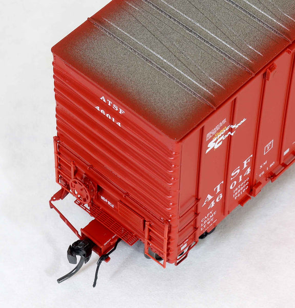 DEP60011-02  ATSF 46014 Red repaint TS.1.80, Bx-154 ACF 50' Hi-cube non-Waffle, 8+8 plug door