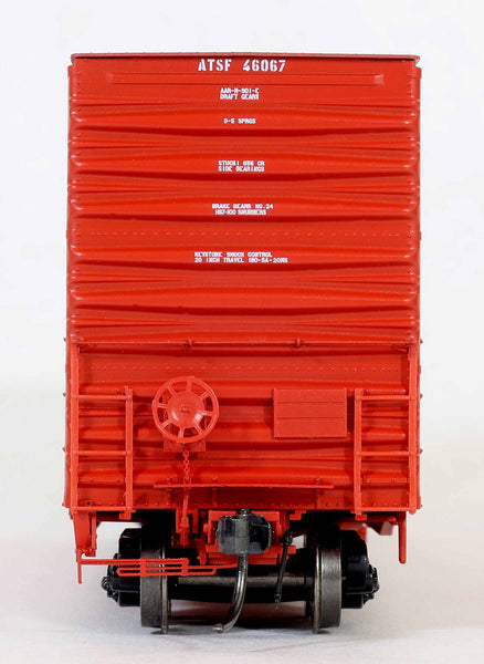 DEP60011-03  ATSF 46067 Red repaint ATSF-5-84, Bx-154 ACF 50' Hi-cube non-Waffle, 8+8 plug door