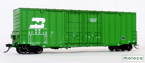 DEP60013-92  BN 376012 Repaint 3-92, ACF 50' Hi-cube non-Waffle, 8+8 plug door