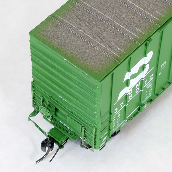 DEP60013-92  BN 376012 Repaint 3-92, ACF 50' Hi-cube non-Waffle, 8+8 plug door