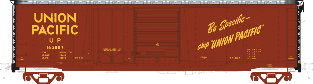 RES75051  Omaha 50' Combo 15-2 boxcar, BC-50-5, Be Specific... Delivery scheme 1959