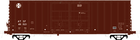 RES61088 ATSF 1988 Repaint Bx-154, ACF 50' Ext. Post, 8+8 Plug doors