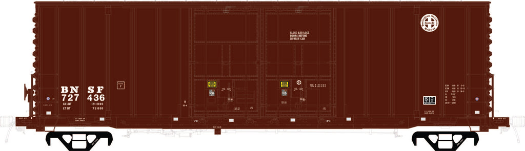RES63098-01 BNSF Repaint 9-98, ACF 50' Ext. Post, 8+8 Plug doors