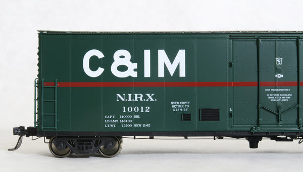 51003 NIRX (C&IM leased) Delivery '62, PCF 50' RBL Plt B 10-0 Offset Door, DF-B Bulkheads