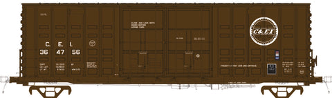 RES60004 C&EI Delivery NEW 3-73, ACF 50' Ext. Post 1973-74 Waffle, 8+8 Plug doors
