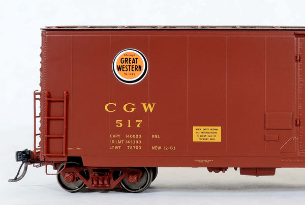13010  CGW Delivery 1963, GA 50' RBL Sill 1 10'6" Offset Door Narrow Rods