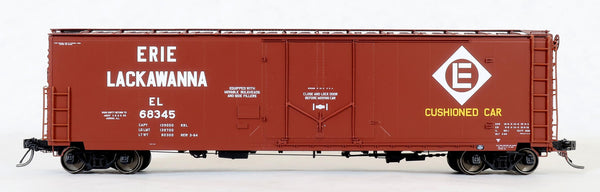 11011 EL Delivery CUSHIONED CAR, GA 50' RBL Sill 1 10'6" Offset Door Wide Rods