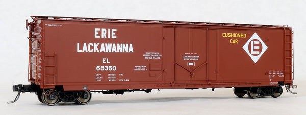 11011-03 EL Delivery stacked CUSHIONED CAR, GA 50' RBL Sill 1 10'6" Offset Door Wide Rods