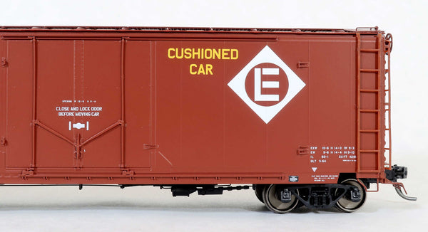 11011-03 EL Delivery stacked CUSHIONED CAR, GA 50' RBL Sill 1 10'6" Offset Door Wide Rods