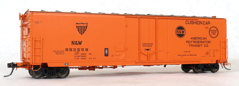 13025-01  N&W (ART) repaint STL 5-71, GA 50' RBL Sill 1 10'6" Offset Door Narrow Rods