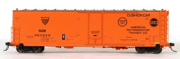 13025-01  N&W (ART) repaint STL 5-71, GA 50' RBL Sill 1 10'6" Offset Door Narrow Rods