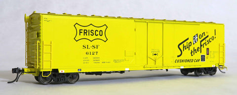 13029 SLSF 6127 NEW 9-63 repaint SN 5-73, GA 50' RBL Sill 1/ 10'6" Offset Door/ Narrow Rods