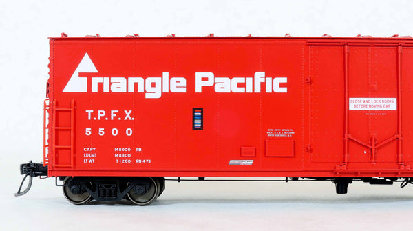 51005 TPFX (Triangle Pacific) Repaint RN 4-73, PCF 50' RB Plt B 10-0 Offset Door, Insulated
