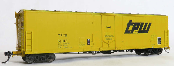 33025-01 TP&W 51012 Repaint AX 7-76, FGE 50' RBL Plt B 7+7R 10-2 Ctr Door