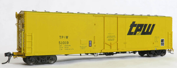 33055-01 TP&W 51019 Repaint AX 8-76, FGE 50' RBL Plt B 7+7R 10-1 Ctr Door